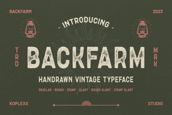 Backfarm Font - Featured Image