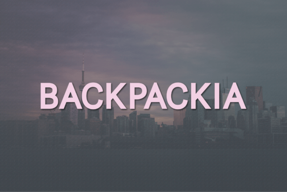 Backpackia Font - Featured Image