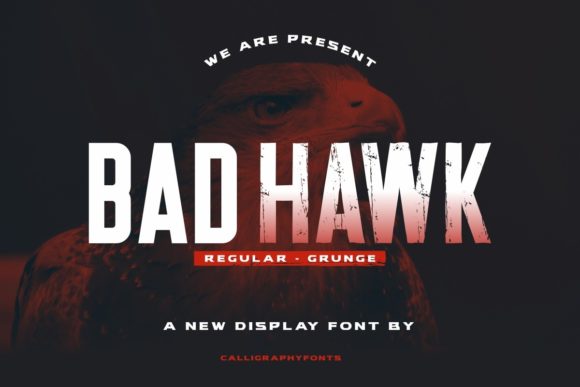 Bad Hawk Font - Featured Image