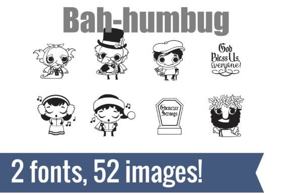 Bah-humbug Dingbats Font - Featured Image