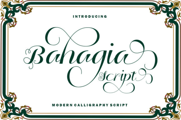 Bahagia Script Font - Featured Image