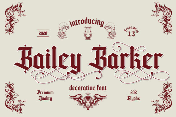 Bailey Barker Font - Featured Image