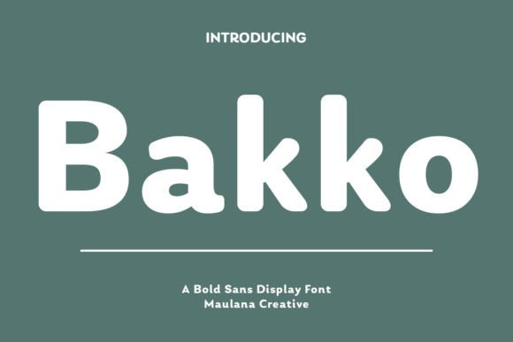 Bakko Font - Featured Image
