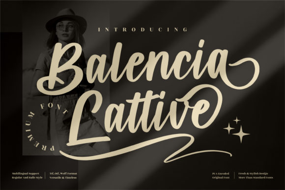Balencia Lattive Font - Featured Image