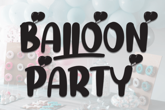 Balloon Party Font - Featured Image