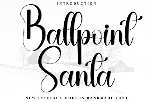 Ballpoint Santa Font - Featured Image