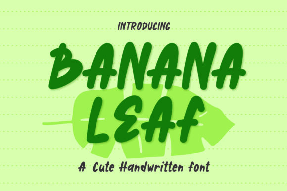 Banana Leaf Font - Featured Image