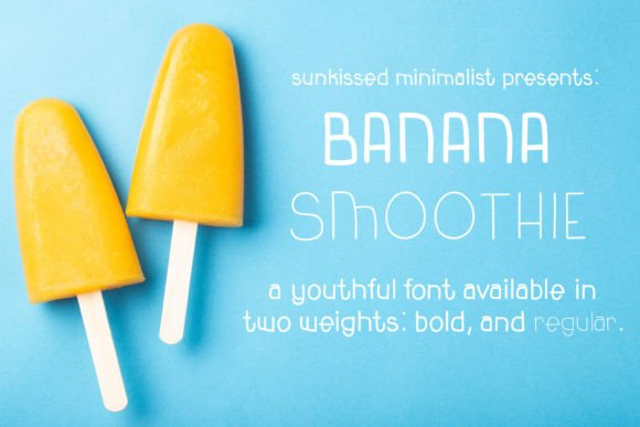 Banana Smoothie Font - Featured Image
