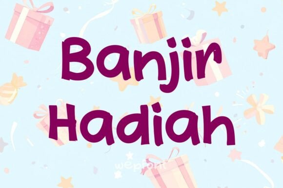 Banjir Hadiah Font - Featured Image
