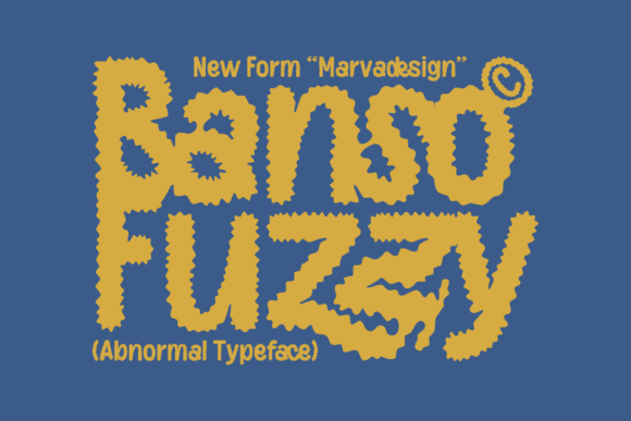 Banso Fuzzy Font - Featured Image