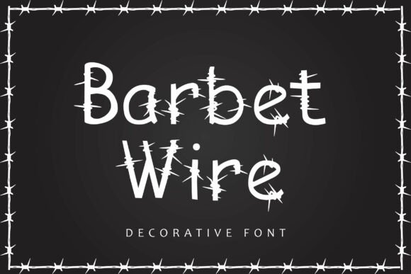 Barbed Wire Font - Featured Image