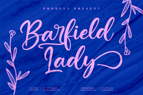 Barfield Lady Font - Featured Image