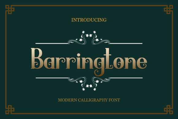 Barringtone Font - Featured Image
