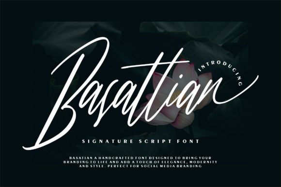 Basattian Script Font - Featured Image