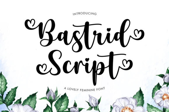 Bastrid Script Font - Featured Image