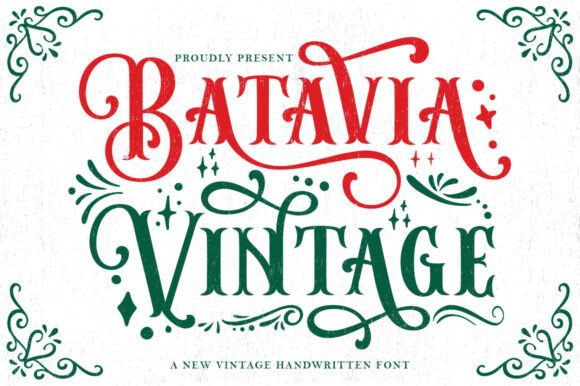 Batavia Vintage Font - Featured Image