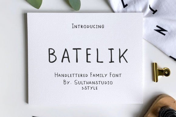 Batelik Font - Featured Image