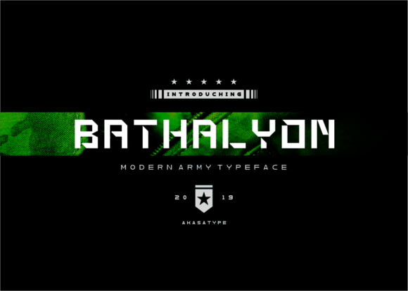 Bathalyon Army Font - Featured Image