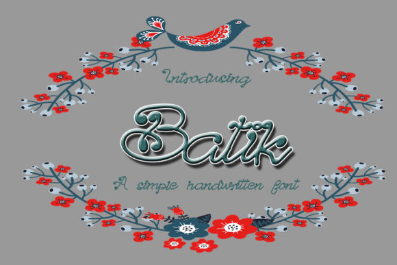 Batik Font - Featured Image