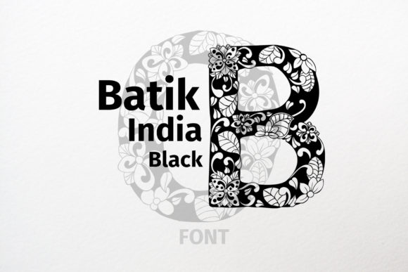 Batik India Black Font - Featured Image