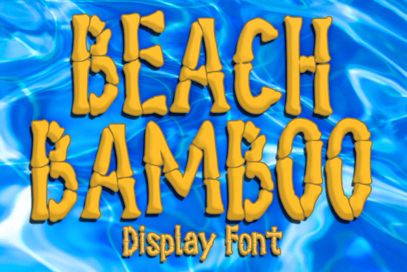 Beach Bamboo Font - Featured Image