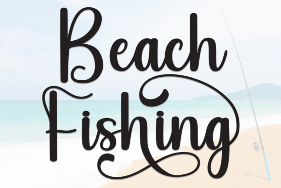 Beach Fishing Font - Featured Image