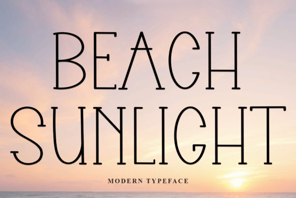 Beach Sunlight Font - Featured Image