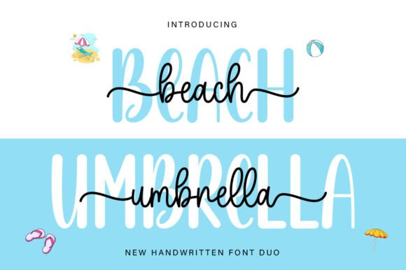 Beach Umbrella Duo Font - Featured Image