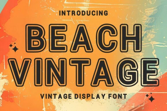 Beach Vintage Font - Featured Image