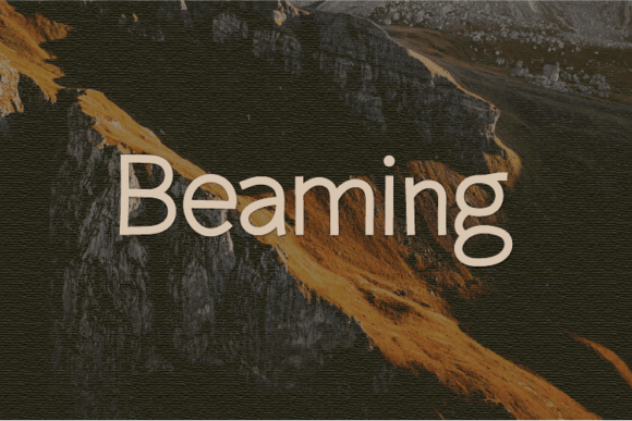Beaming Font - Featured Image