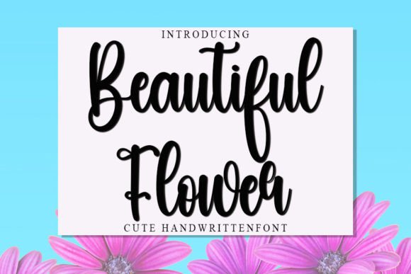 Beautiful Flower Font - Featured Image
