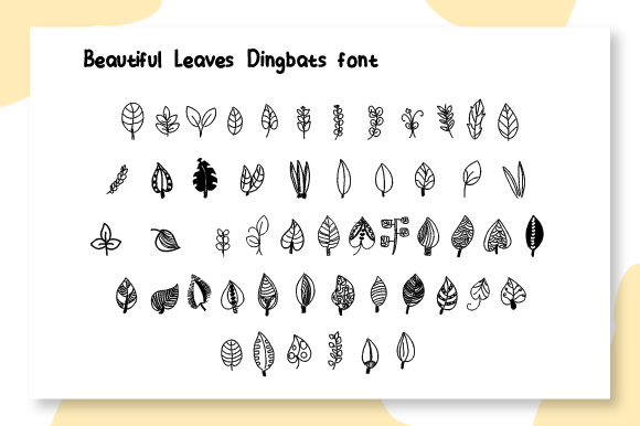 Beautiful Leaves Font - Featured Image