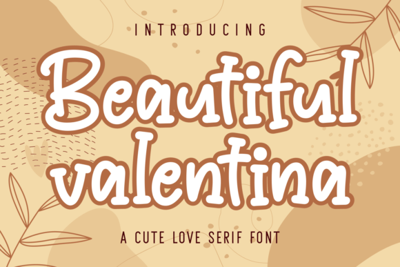 Beautiful Valentina Font - Featured Image