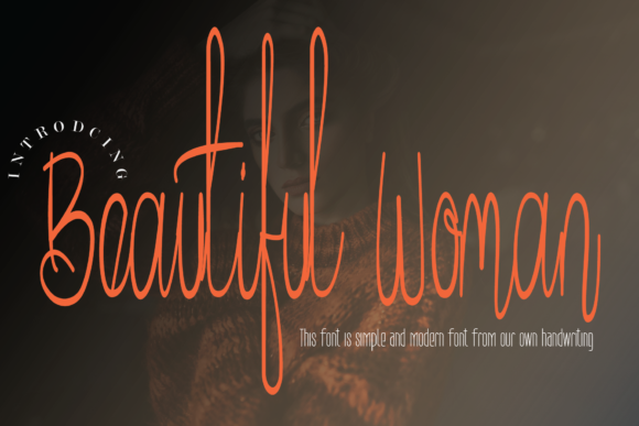 Beautiful Woman Font - Featured Image