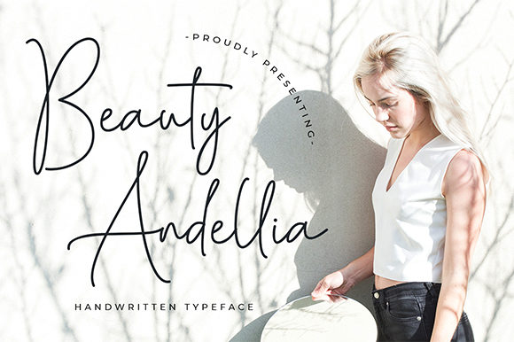 Beauty Andellia Font - Featured Image