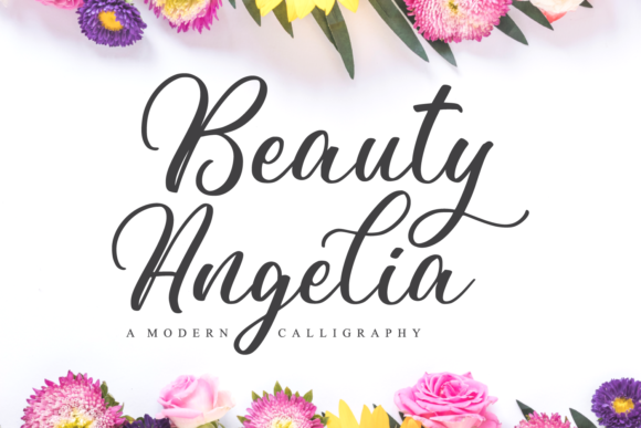 Beauty Angelia Font - Featured Image