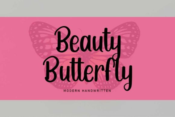 Beauty Butterfly Font - Featured Image