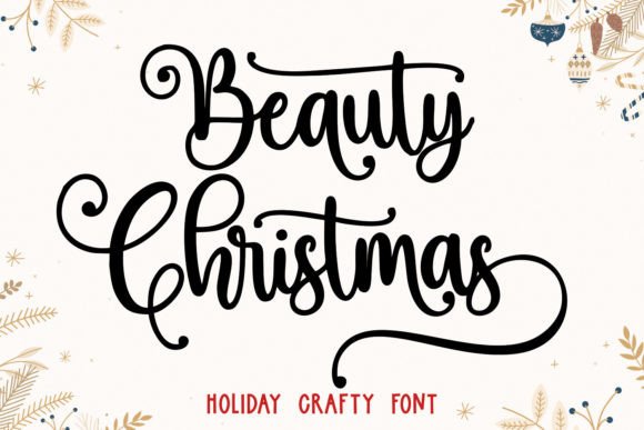 Beauty Christmas Font - Featured Image