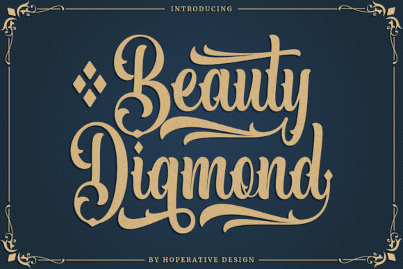 Beauty Diamond Font - Featured Image