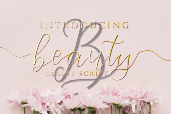 Beauty Flowers Font - Featured Image