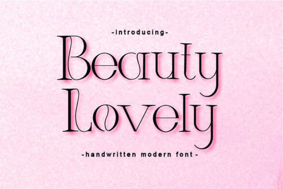 Beauty Lovely Font - Featured Image
