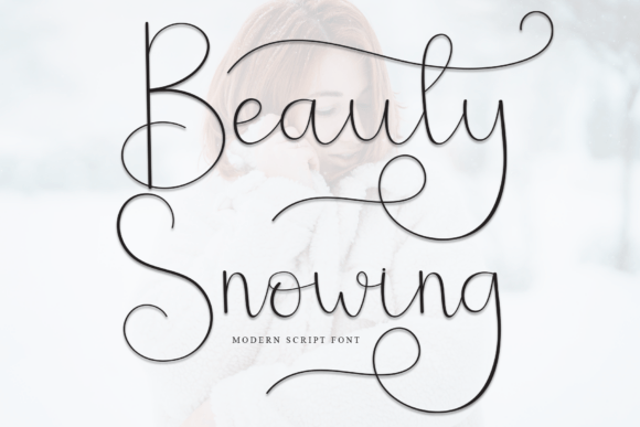 Beauty Snowing Font - Featured Image