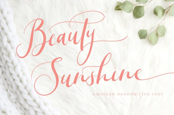 Beauty Sunshine Font - Featured Image