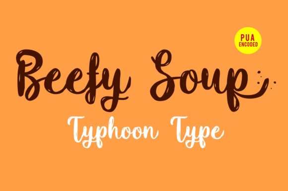 Beefy Soup Font - Featured Image