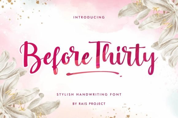 Before Thirty Font - Featured Image