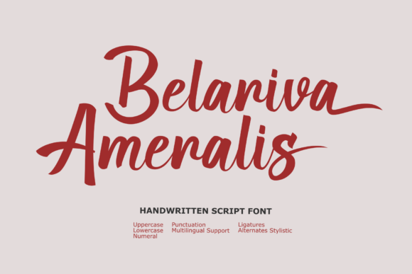Belariva Ameralis Font - Featured Image