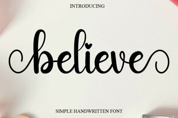 Believe Font - Featured Image