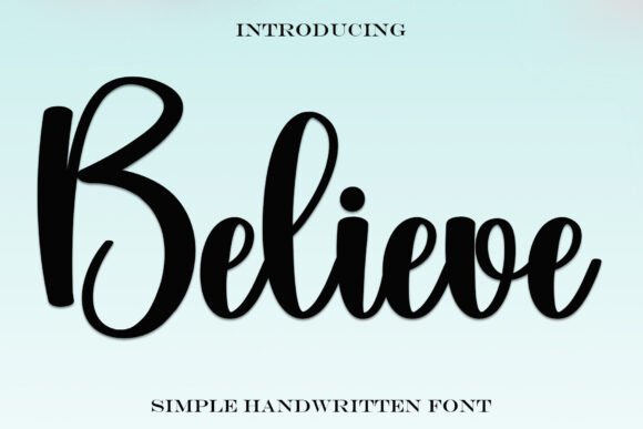 Believe Font - Featured Image