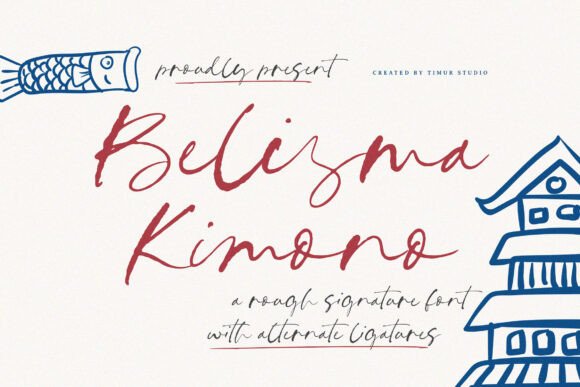 Belisma Kimono Font - Featured Image