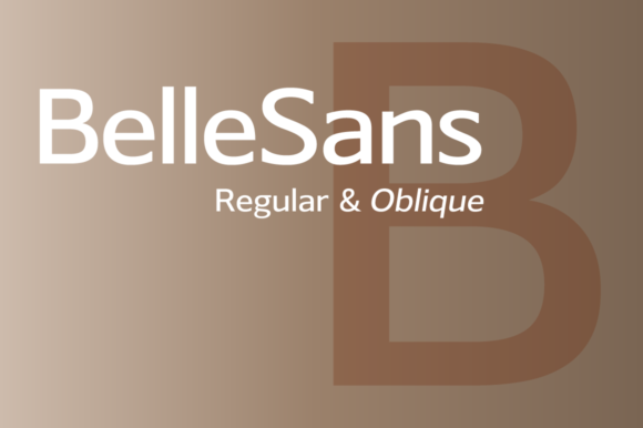 Belle Sans Regular and Oblique Font - Featured Image